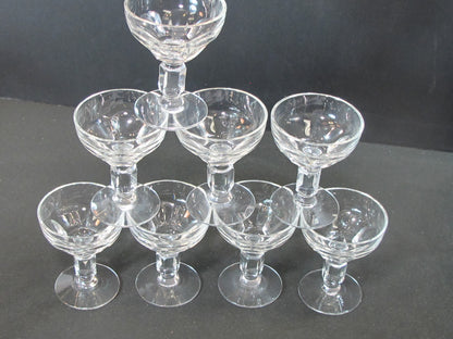 8 cut flute liquor glass Hand cut
