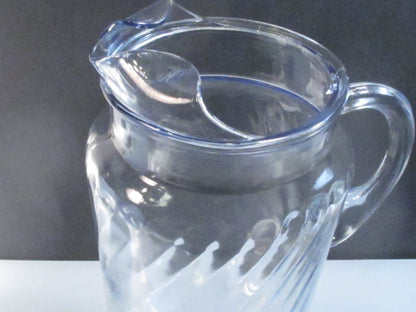 Indiana blue serene Glass pitcher