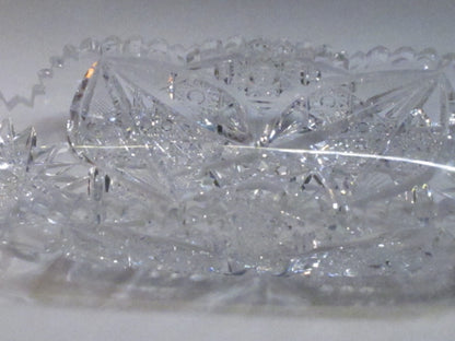 ABP Crystal Cut Glass celery hobstar Sharp