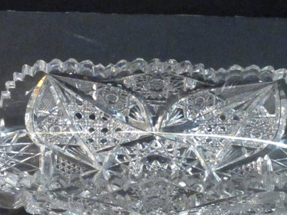 ABP Crystal Cut Glass celery hobstar Sharp