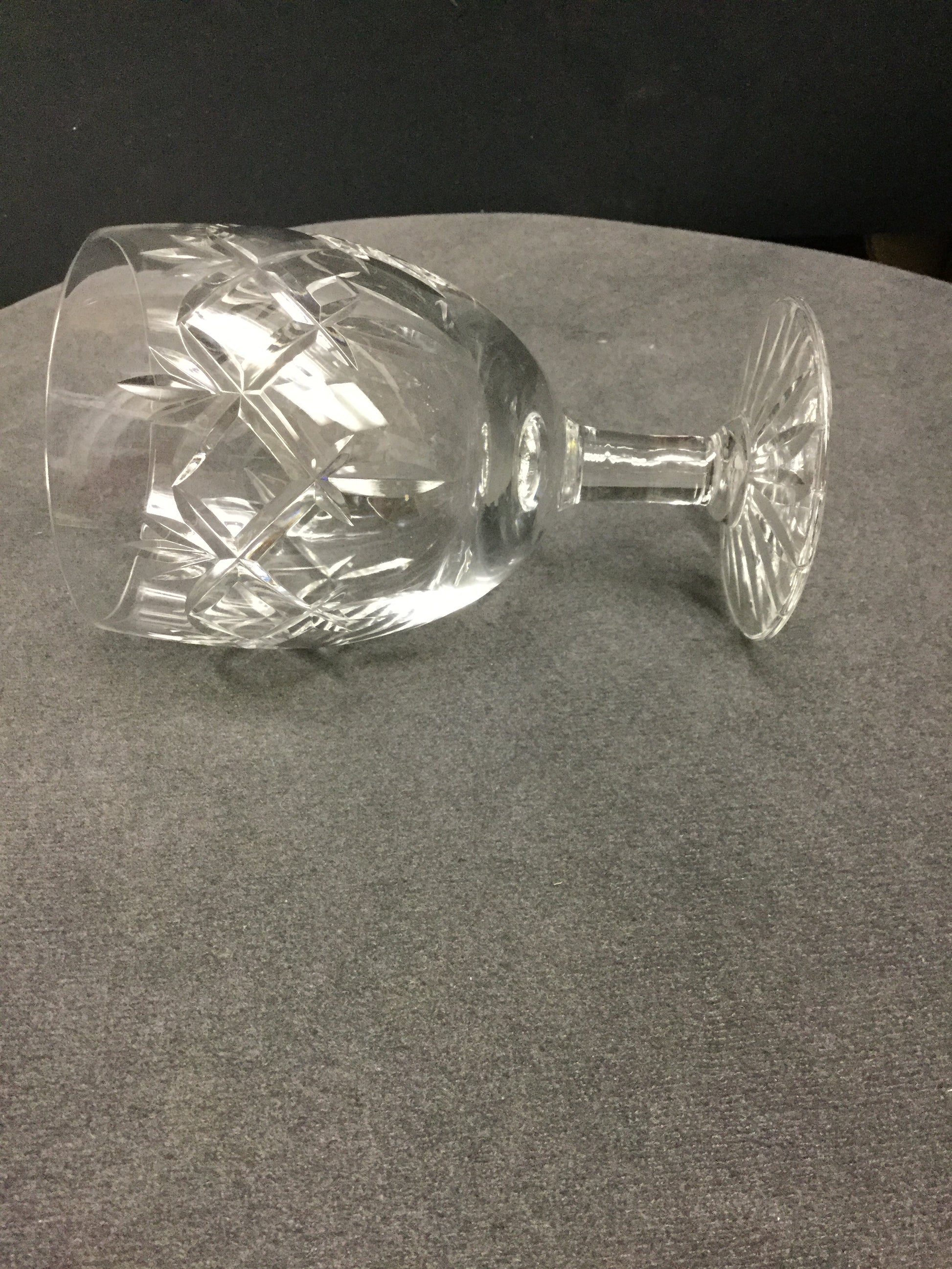 Webb Corbett Prince Charles Hand cut glass wine glass England - O'Rourke crystal awards & gifts abp cut glass