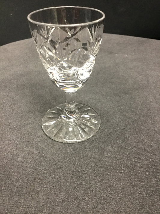 Webb Corbett Prince Charles Hand cut glass wine glass England - O'Rourke crystal awards & gifts abp cut glass