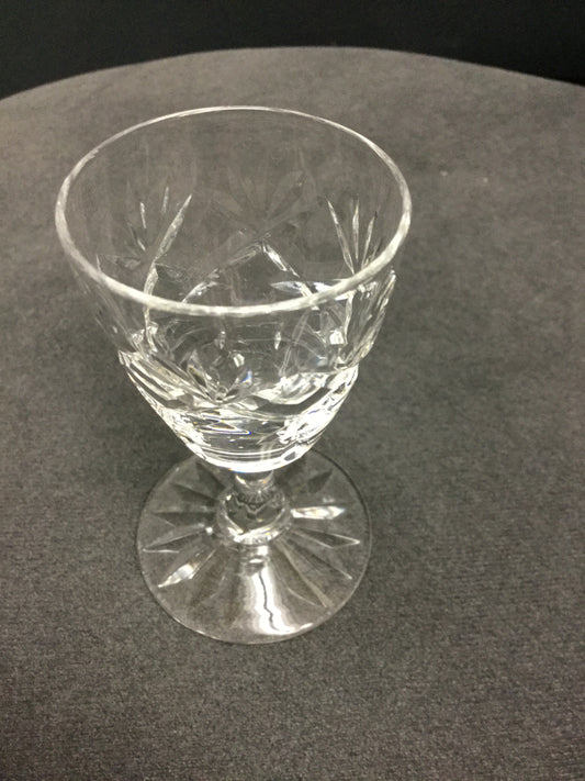 Webb Corbett Prince Charles Hand cut glass wine glass England - O'Rourke crystal awards & gifts abp cut glass