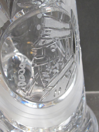 Tankard Cut Glass Crystal Smoker with pipe
