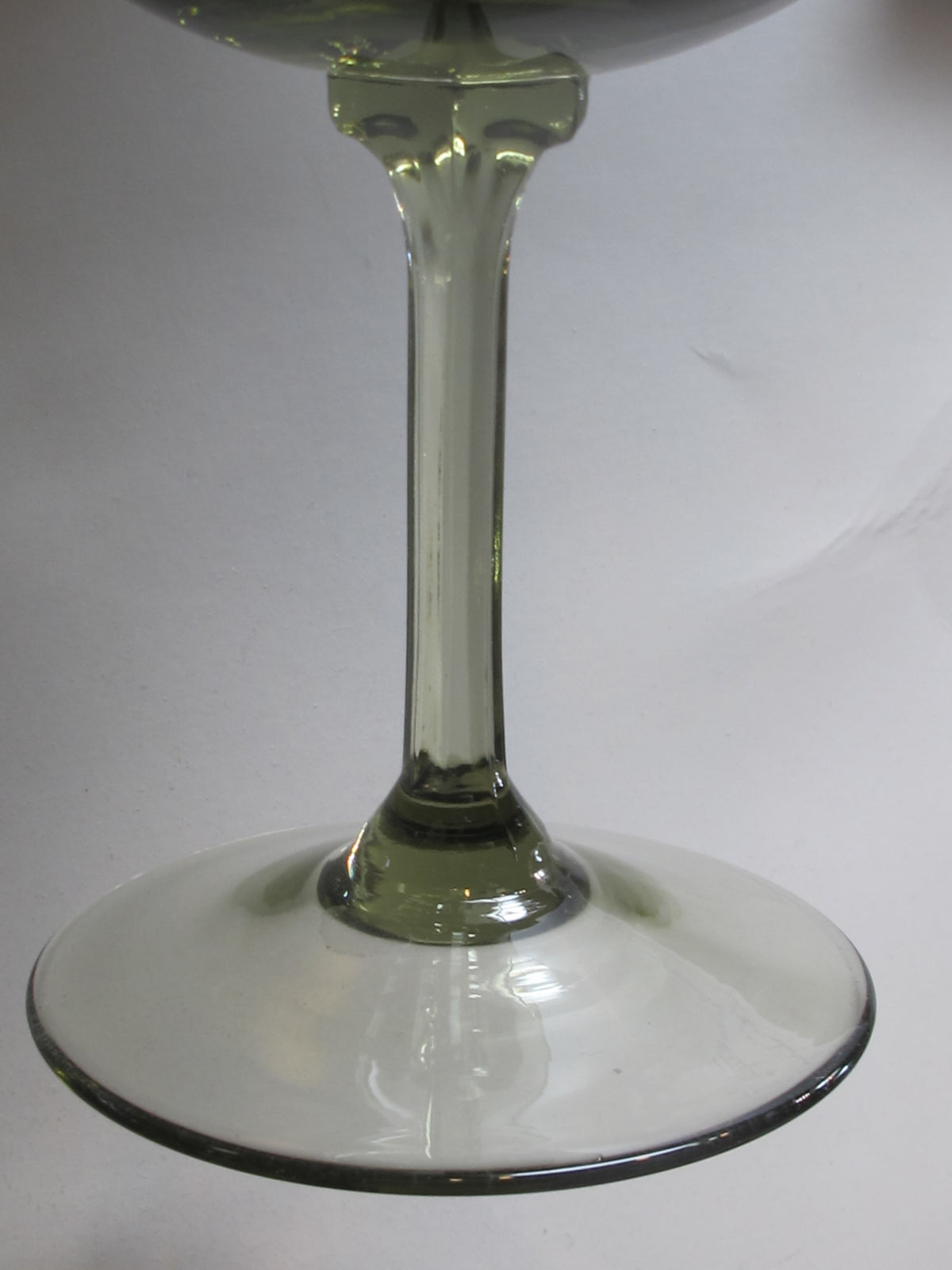 Lenox green mist wine glass Crystal Made in USA Mt Pleasant PA