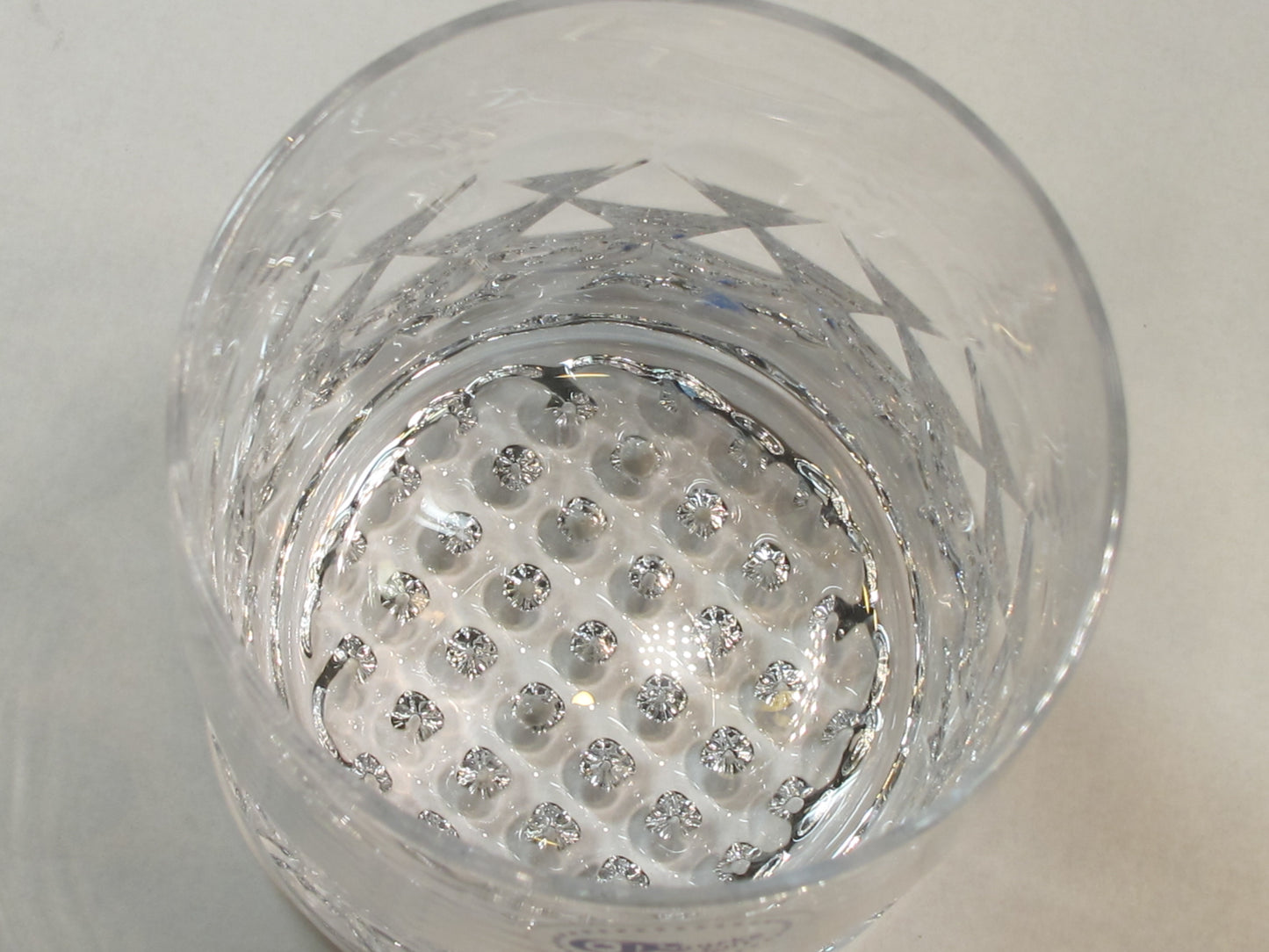 Hand cut DOR whiskey glass Double on the rocks ORourke Honeycomb