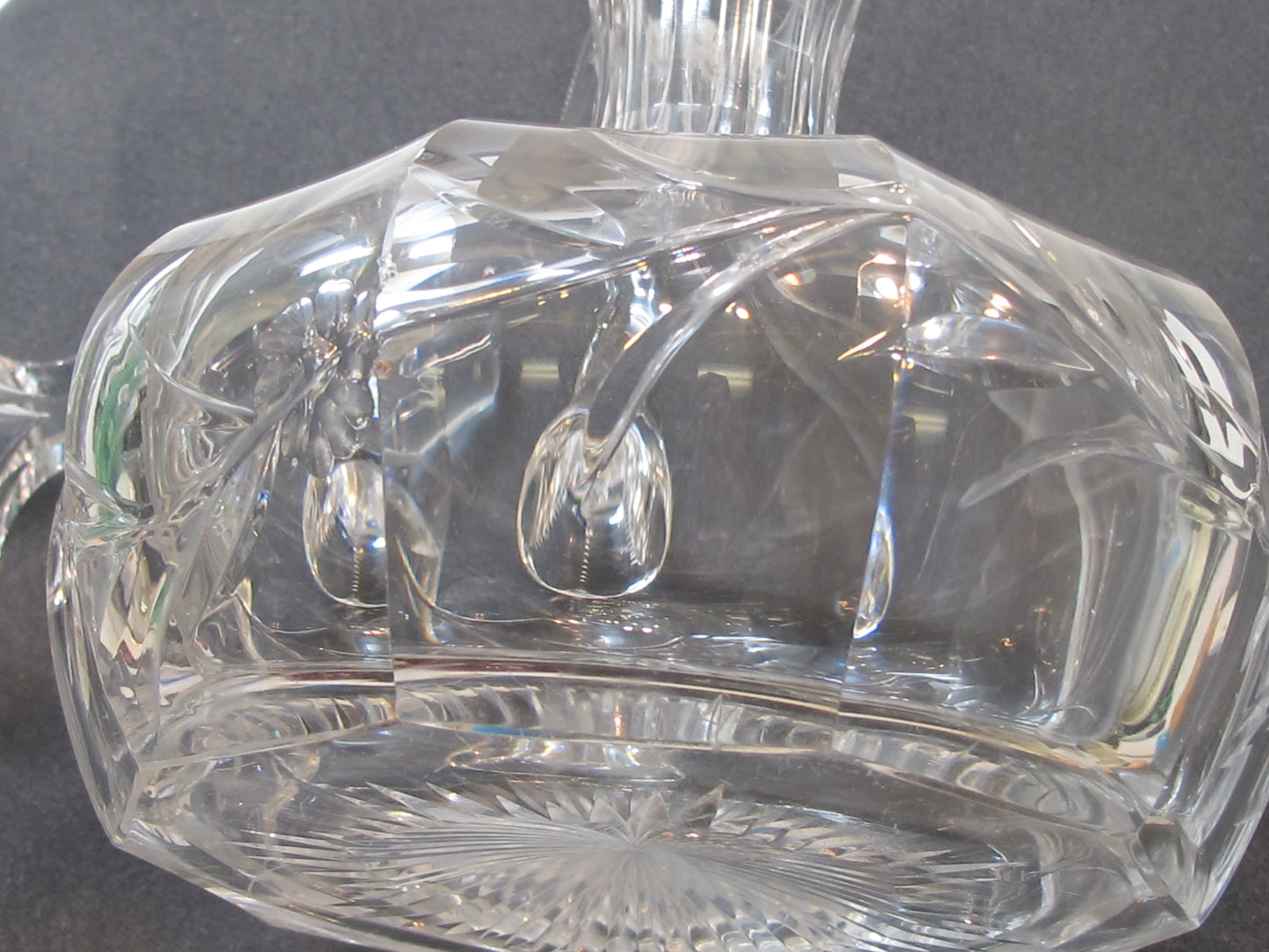 Signed Hawkes ABP decanter American Brilliant Period hand Cut Glass
