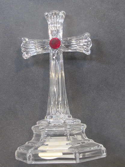 Crystal cross red jewel Great gift Made in USA