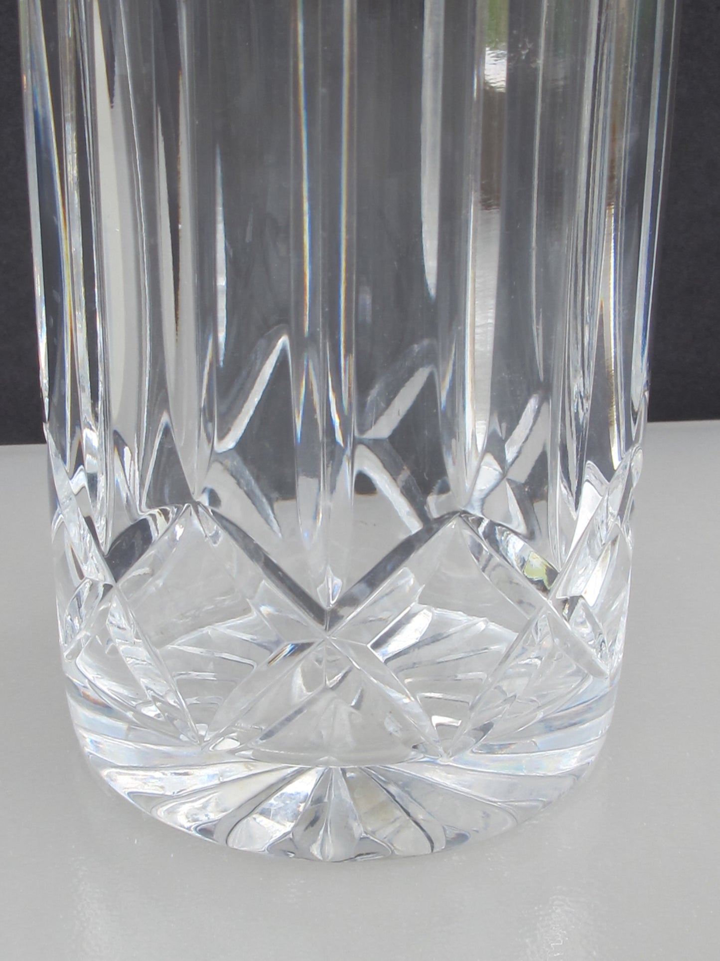 Hand Cut 24% lead crystal 11.75" VASE Poland