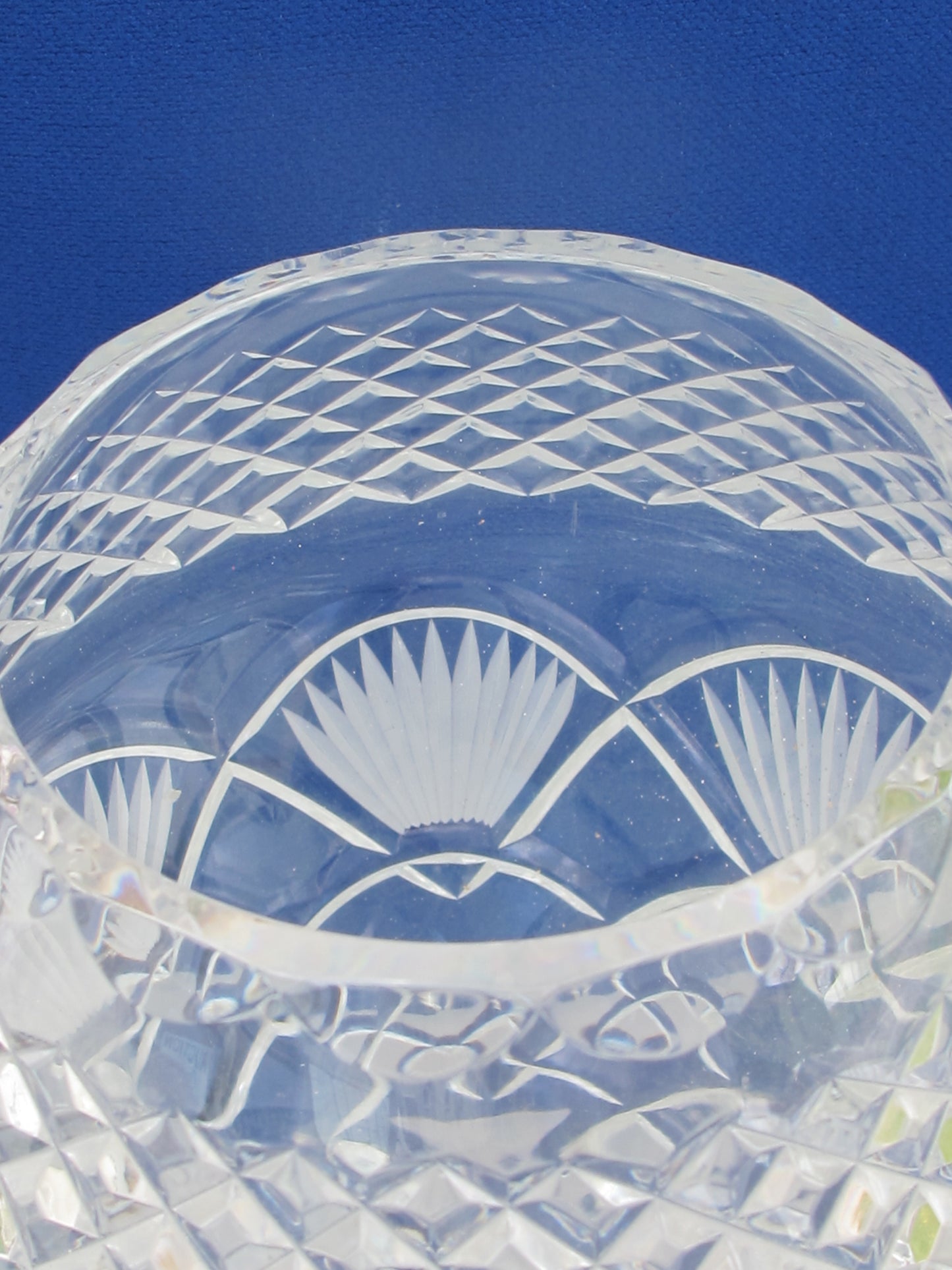 Hand Cut 24% lead crystal vase