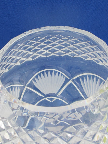 Hand Cut 24% lead crystal vase
