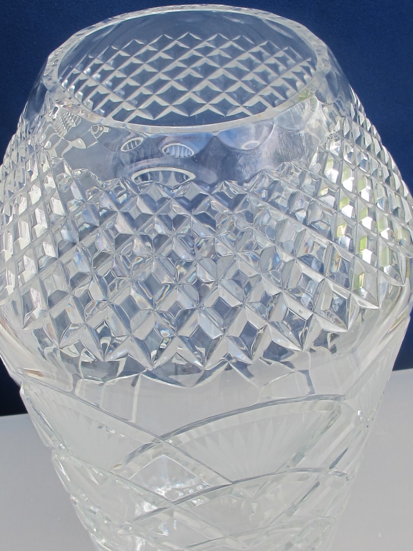 Hand Cut 24% lead crystal vase
