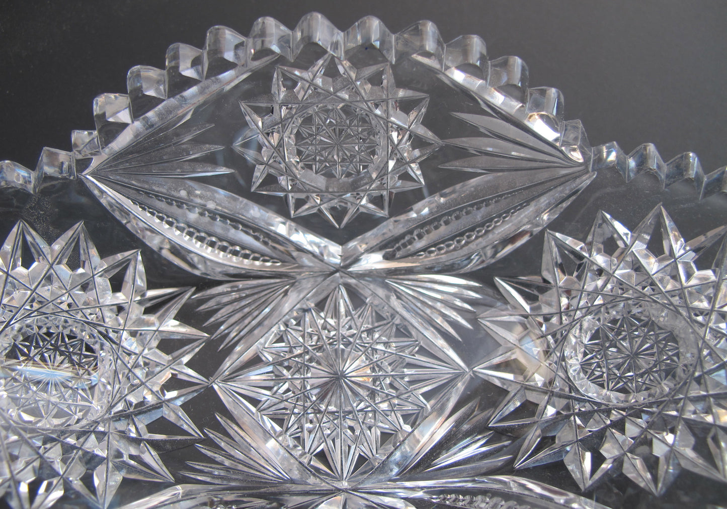Signed Fry bonbon American Brilliant Period Cut Glass  Antique - O'Rourke crystal awards & gifts abp cut glass