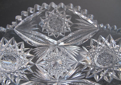 Signed Fry bonbon American Brilliant Period Cut Glass  Antique - O'Rourke crystal awards & gifts abp cut glass