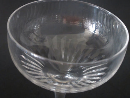 Lenox Cut glass Radiance champagne / dessert  Crystal  Made in USA replacement - O'Rourke crystal awards & gifts abp cut glass