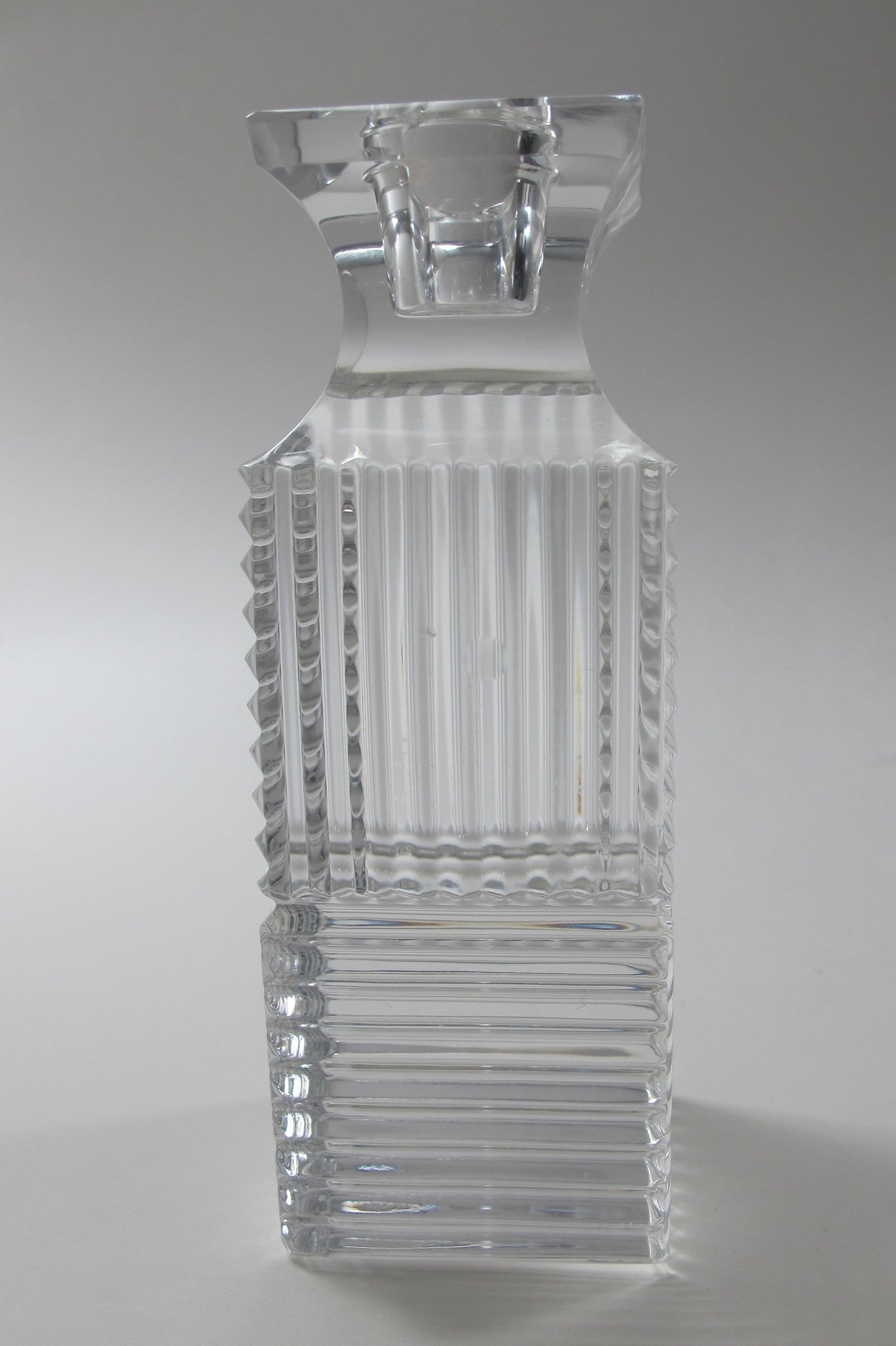 Signed Val st lambert candle holder CRYSTAL 5.375" - O'Rourke crystal awards & gifts abp cut glass