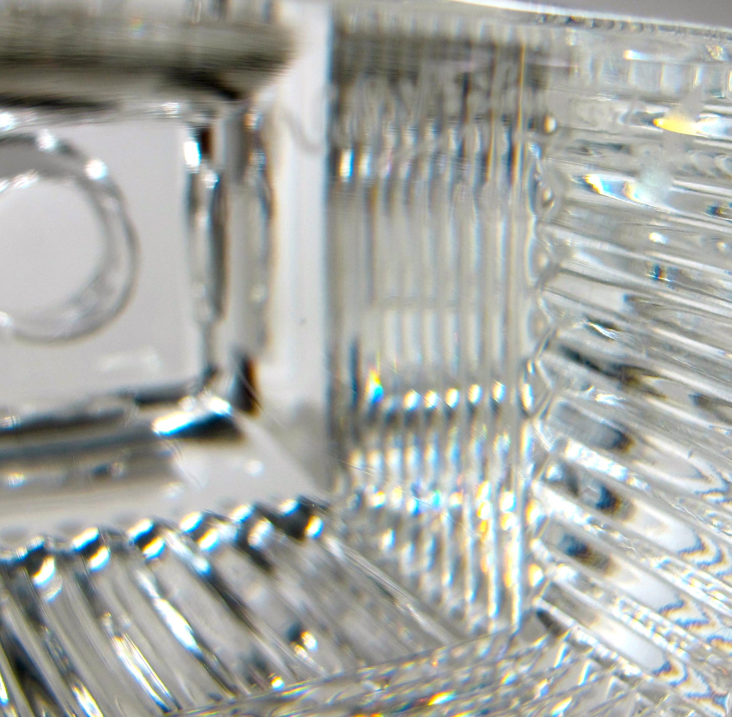 Signed Val st lambert candle holder CRYSTAL 5.375" - O'Rourke crystal awards & gifts abp cut glass