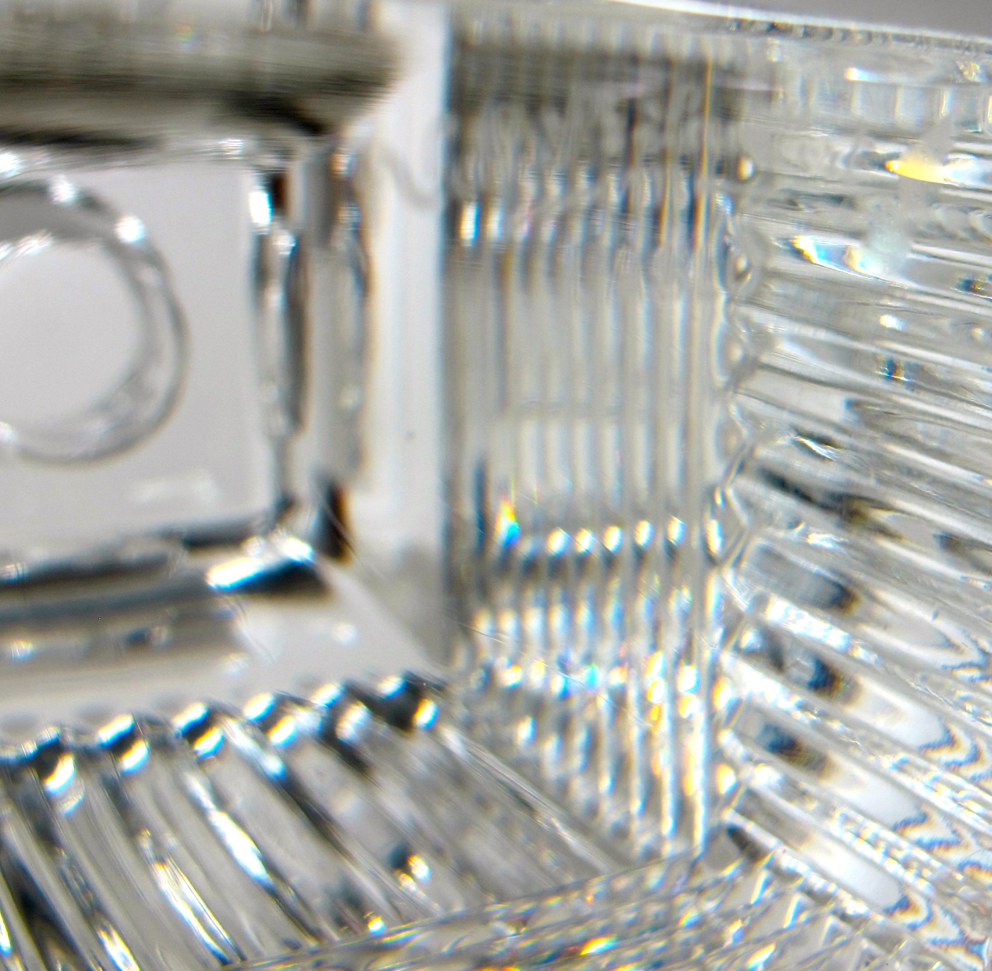 Signed Val st lambert candle holder CRYSTAL 5.375" - O'Rourke crystal awards & gifts abp cut glass
