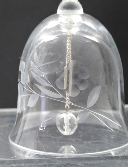 Lenox Bouquet Crystal bell Hand blown Made in USA - O'Rourke crystal awards & gifts abp cut glass