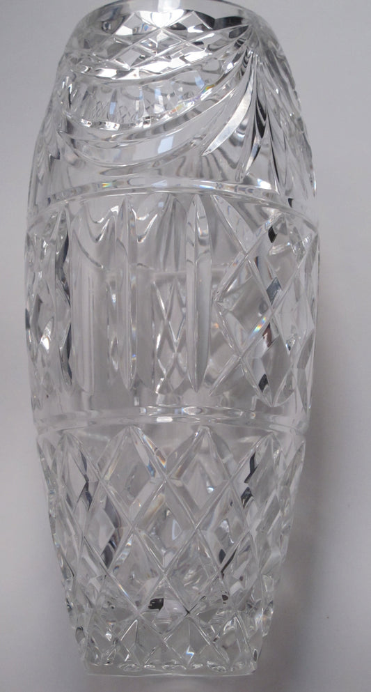 Signed Hand cut crystal vase ideal for awards Custom glass - O'Rourke crystal awards & gifts abp cut glass