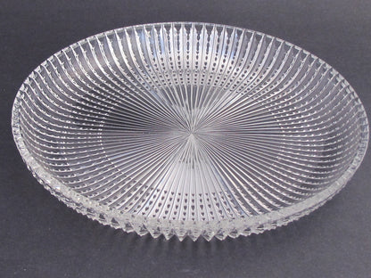 Hand Cut 24% lead crystal  large tray signed brilliant - O'Rourke crystal awards & gifts abp cut glass