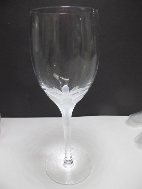 Lenox Cut glass Atrium Crystal wine Made in USA Mt Pleasant PA mouth blown
