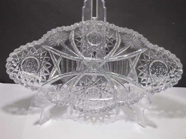 ABP cut glass ice cream tray C19