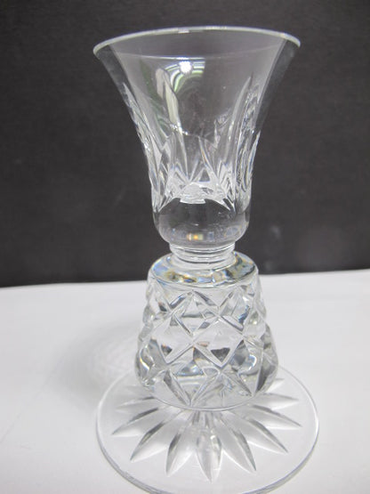 Cut Glass Charleston pair candle sticks Lenox USA , crystal