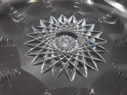 ABP cut glass fluted low bowl