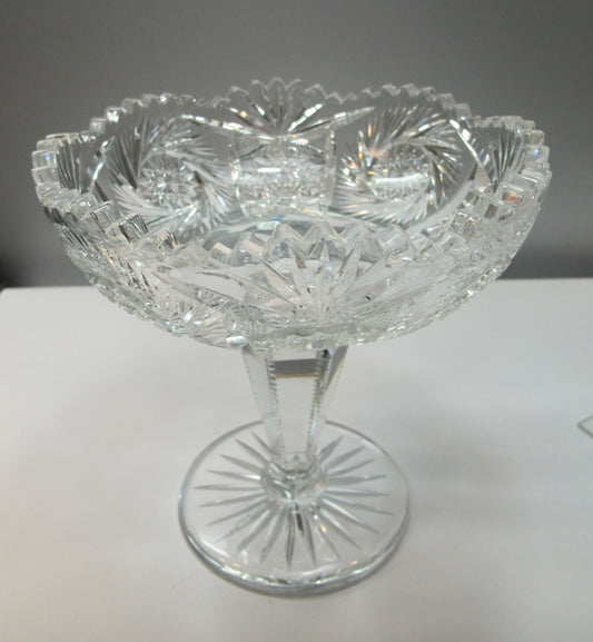 abp cut glass compote