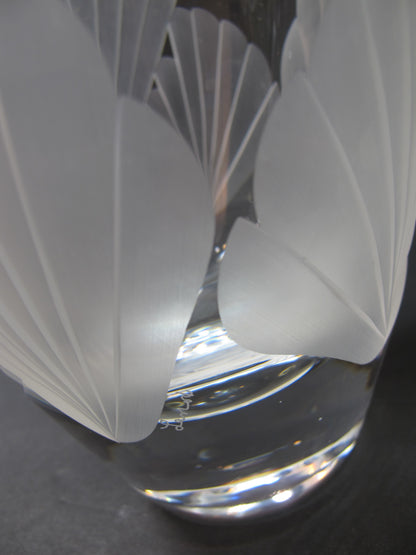 Cut Glass vase Lenox USA crystal Fanlight Special edition