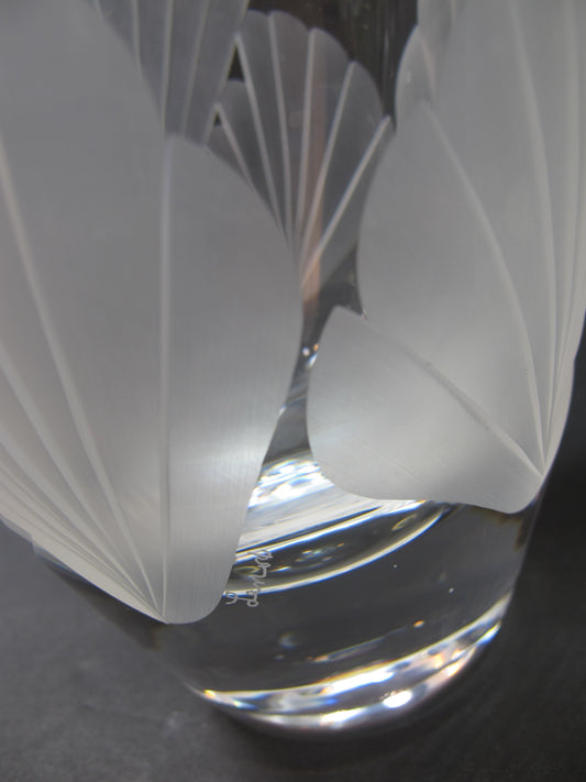 Cut Glass vase Lenox USA crystal Fanlight Special edition