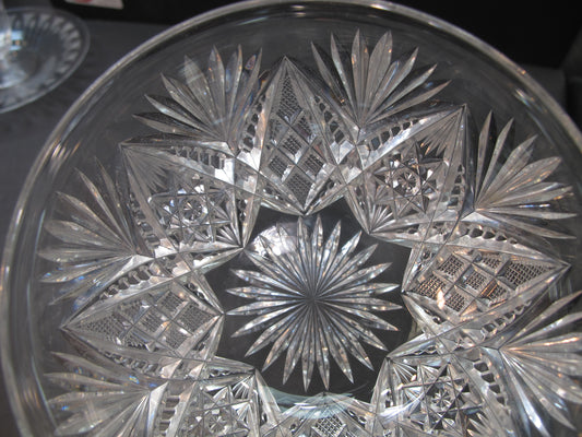 Antique Cut Glass finger bowl American Brilliant period, ABP