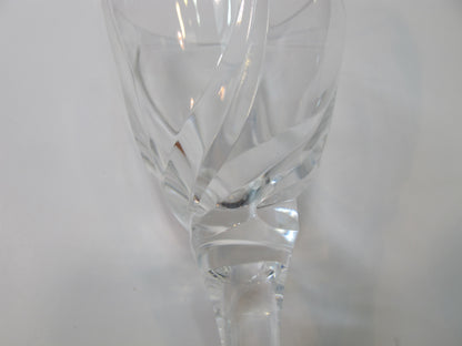 Lenox Cut glass wine Crystal Sea Swirl replacement signed