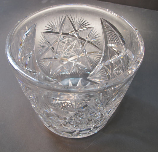 ABP cut glass ice tub Antique crystal Made in USA