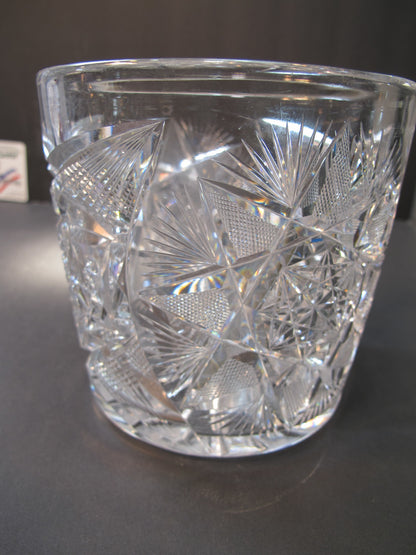 ABP cut glass ice tub Antique crystal Made in USA
