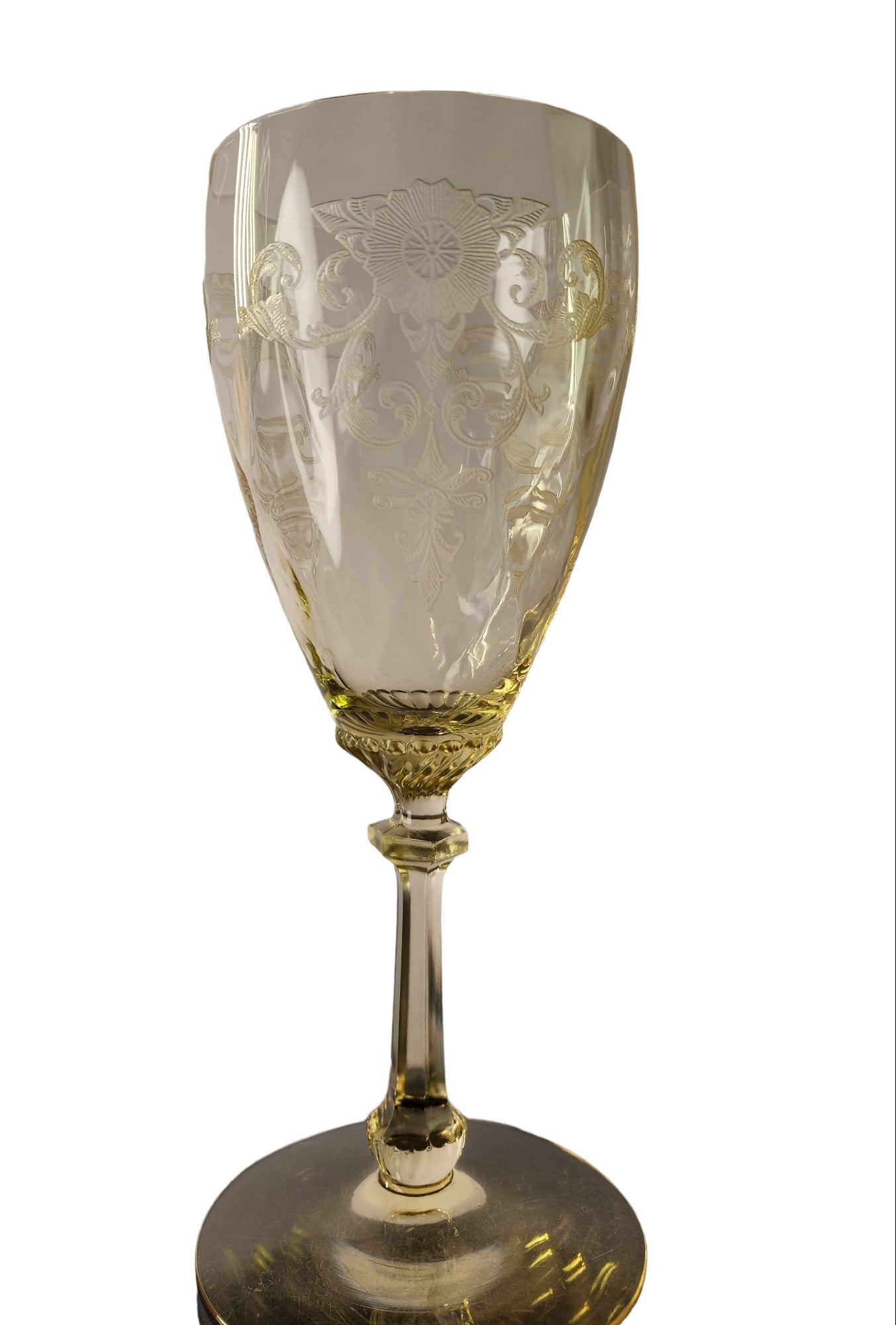 Heisey Old Colony glass goblet stemware