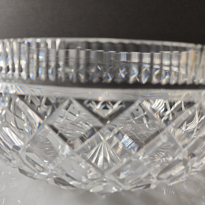Signed Waterford 10" bowl Hand cut in Ireland