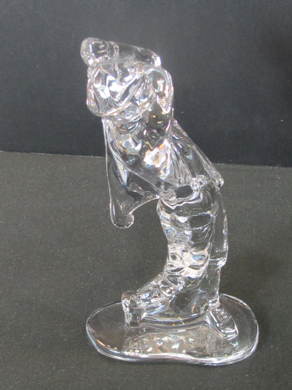 Signed Waterford crystal golfer