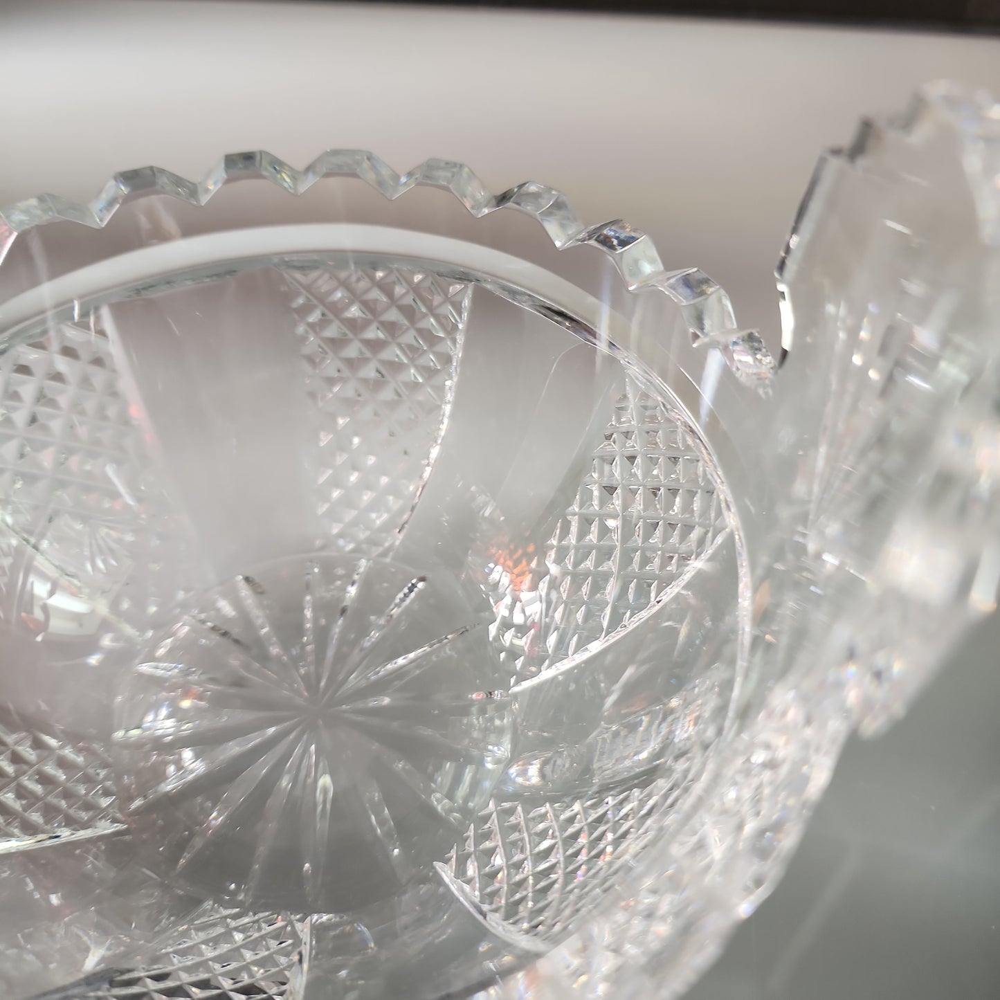 Signed Waterford CRYSTAL Hibernia butter tub Ireland