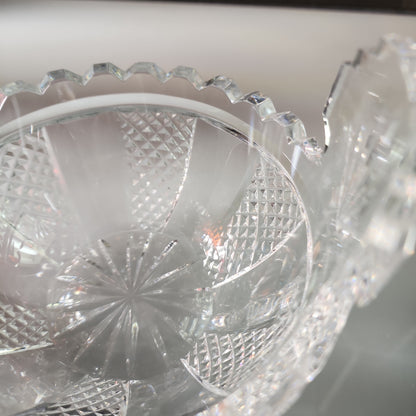 Signed Waterford CRYSTAL Hibernia butter tub Ireland