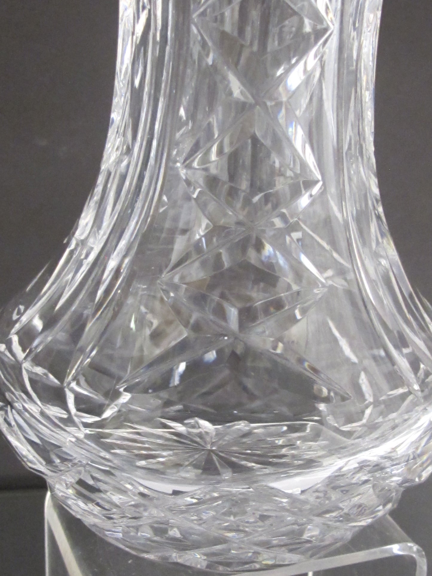 Signed Waterford crystal vase