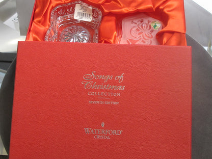 Songs of Christmas 2002 Signed Waterford crystal music box lid